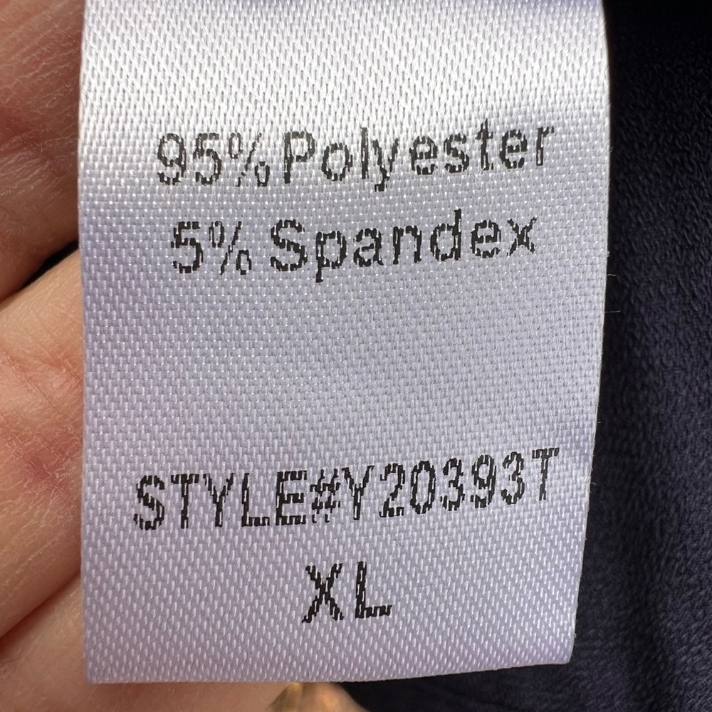 TUCKERNUCK POMANDER PLACE Navy Blue Poplin Tiered Dress Women’s XL - Picture 9 of 15